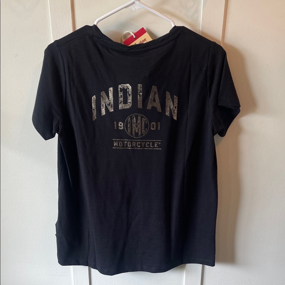 Black Indian Motorcycle T-Shirt